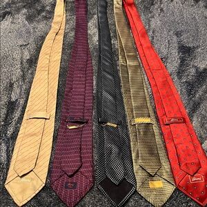 Brioni Men's Tie Collection - Tan, Purple, Black, Gold, Red